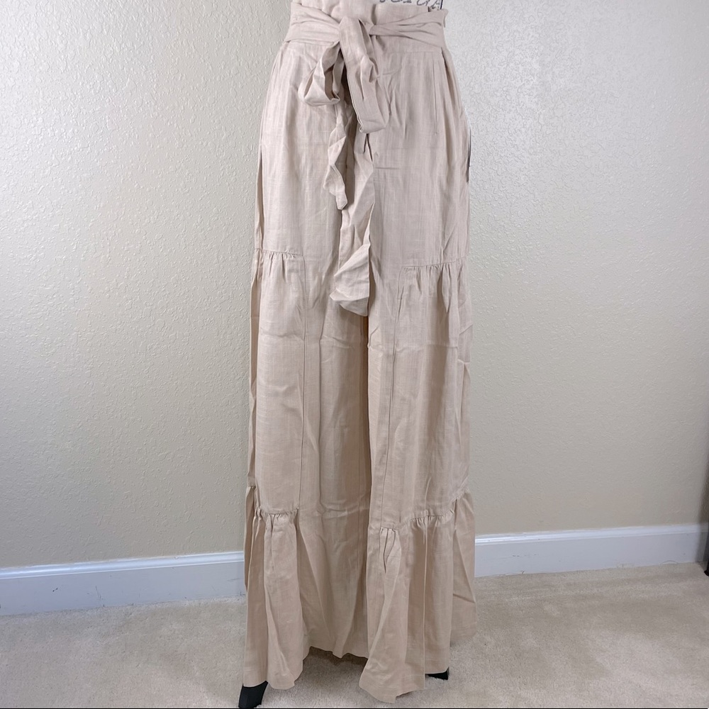 Wide Leg Linen Blend Pants NWT